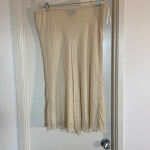 Stunning Ralph Lauren Sequined Cream Cocktail Skirt 16W